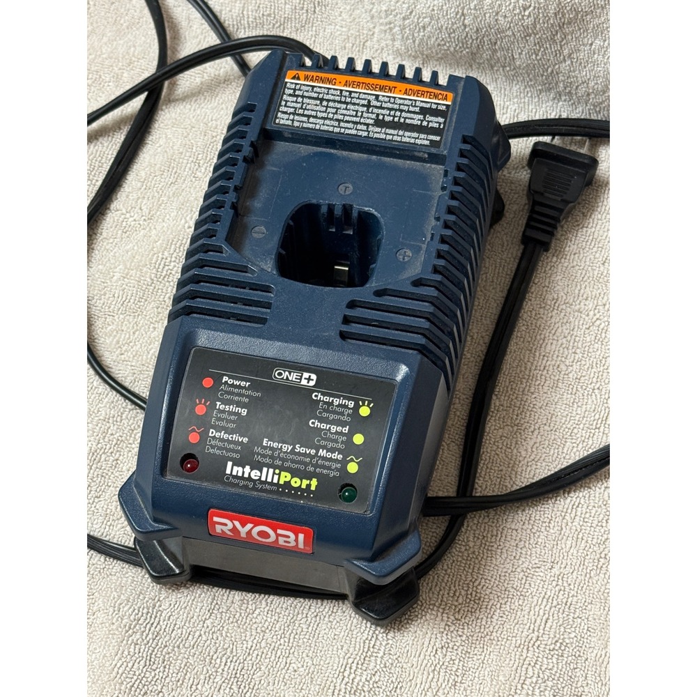 Ryobi ONE+ IntelliPort Battery Charger P115 18V Corded Power Tool‎ Tested Works